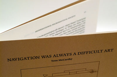 Tom McCarthy: Navigation Was Always a Difficult Art